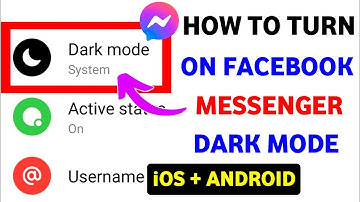 how to turn on facebook messenger dark mode 2024 | how to turn on dark mode facebook messenger