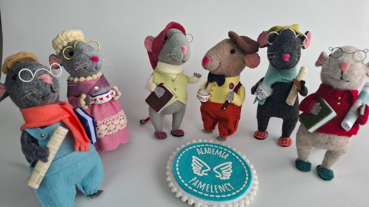 Tutorial live #1 La Ratonera en paño lency/fieltro. Ratoncitos con ocupaciones.