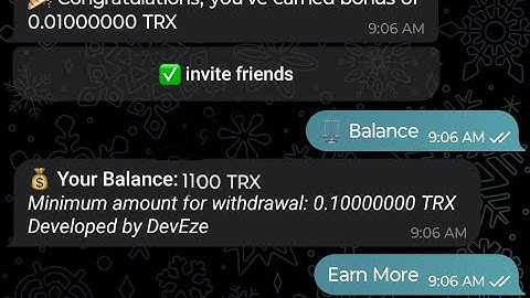 free TRX miner earn trx for free free crypto mining telegram bot