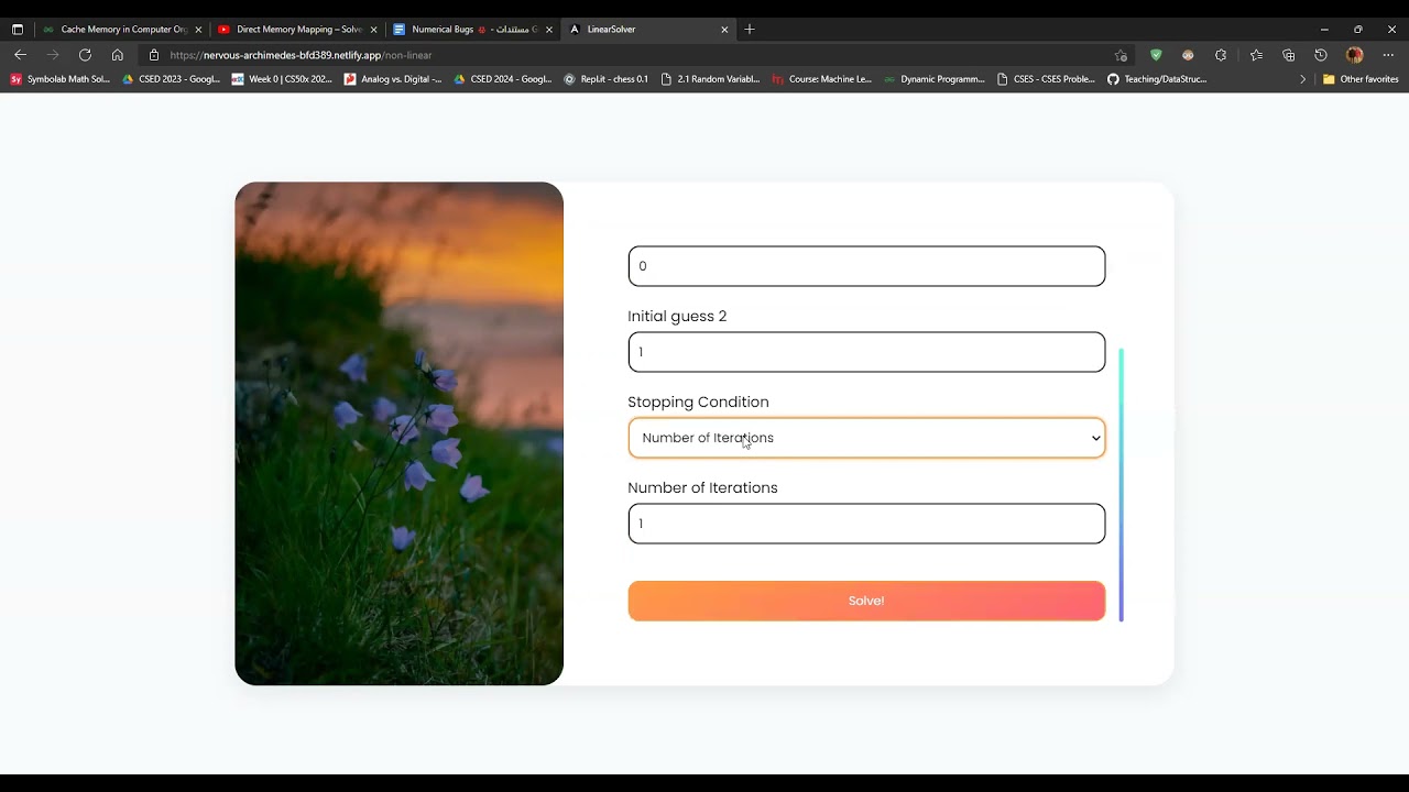 Linear And Non Linear Solver Web App YouTube Linear and non linear solver web app youtube