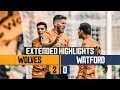 Wolves see off The Hornets for first Premier League win. Wolves 2-0 Watford | Extended Highlights