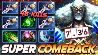 Zeus Immortal Super Rapier Comeback 46 Frags - Dota 2 Pro Gameplay [Watch & Learn]