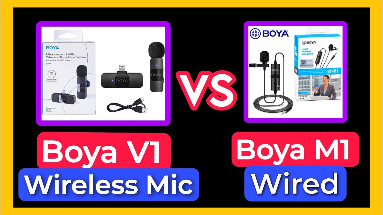 Best Mic For YouTube 2025 | Boya M1 VS Boya V1 Wireless Mic | Youtube Ke Liye Best Mic