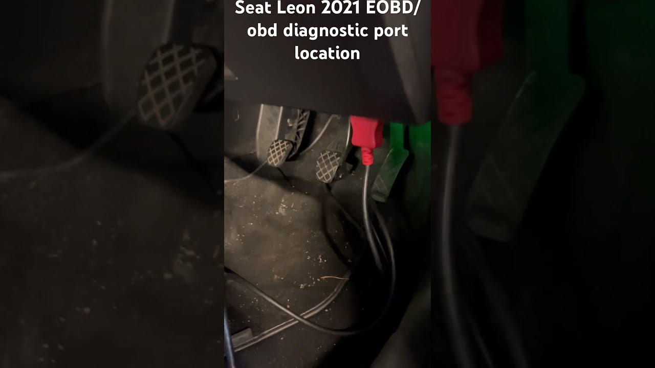 Seat Leon 2021 EOBD/obd diagnostic port location