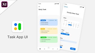 Task App UI | SpeedDesign | Adobe XD |