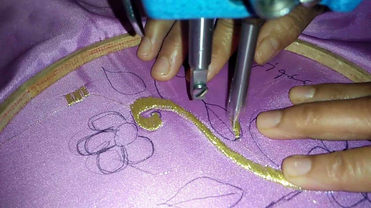 ابداعات الطرز الجزائري التعريف بخيط الشعرة او مجبود المشينة وكيفية الطرز به