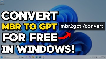 How to Convert MBR to GPT Without Losing Data for FREE! (Tutorial)