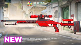 Omfg This New Ssg Is Crazy- Cs2 Ssg 08 Calligrafaux Ingame Showcase - Harlequin Collection