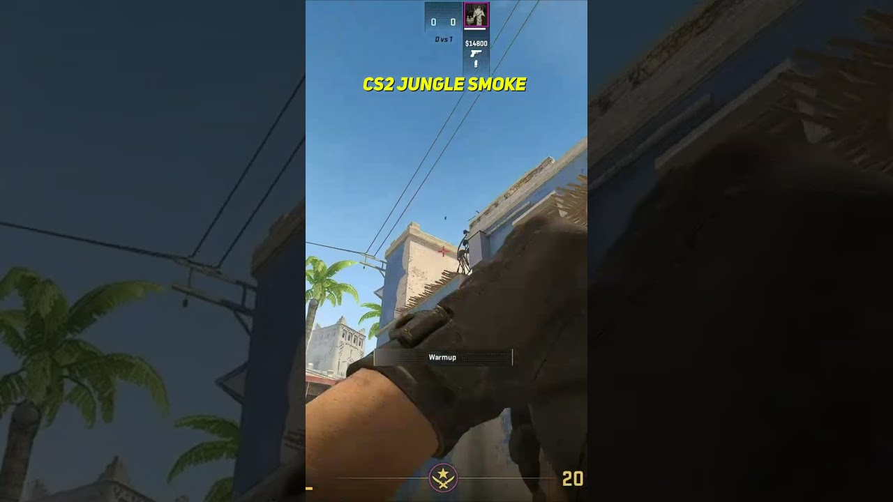 CS2 Jungle Smoke From Mid Mirage 