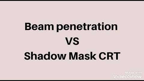 Beam penetration V/S shadow mask CRT with full explanation in hindi