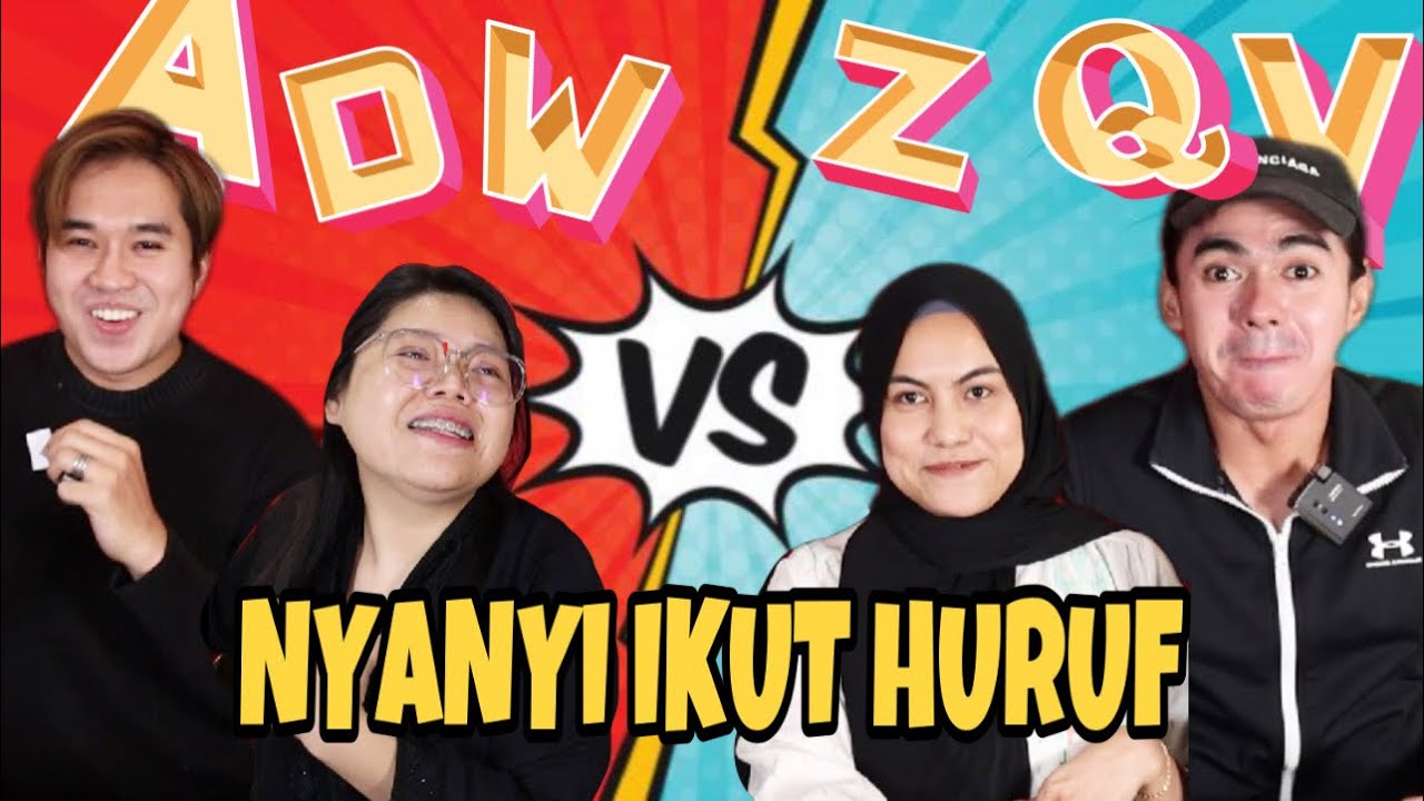 NYANYI IKUT HURUF ! SIAPA TAK DAPAT, KENA CONTENG MUKA MACAM CARTOON!