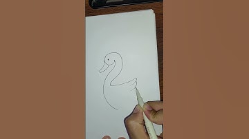 Turn the Number 2 into a Duck! 🐤 #drawingshorts #shorts #duck #drawing