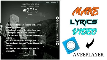 ¶|•Make Awesome lyrical Video in Aveeplayer Add lyrics Whatever You Want•¶| By AWESOME EDITS😎🔥