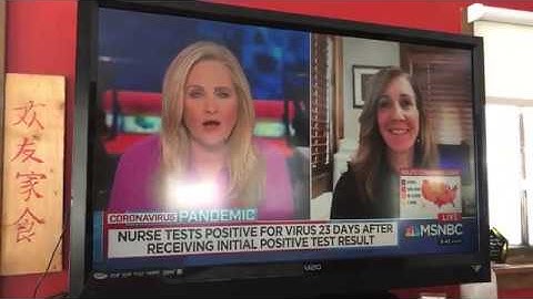 MSNBC with Alex Witt Interview Covid 19 positive again