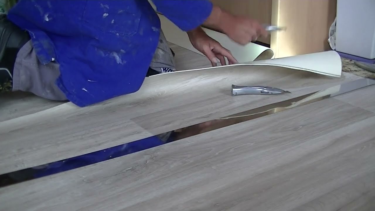 PVC BODEN Naht schneiden, NIX Schiene, FREI HAND 🏆 HD🥰