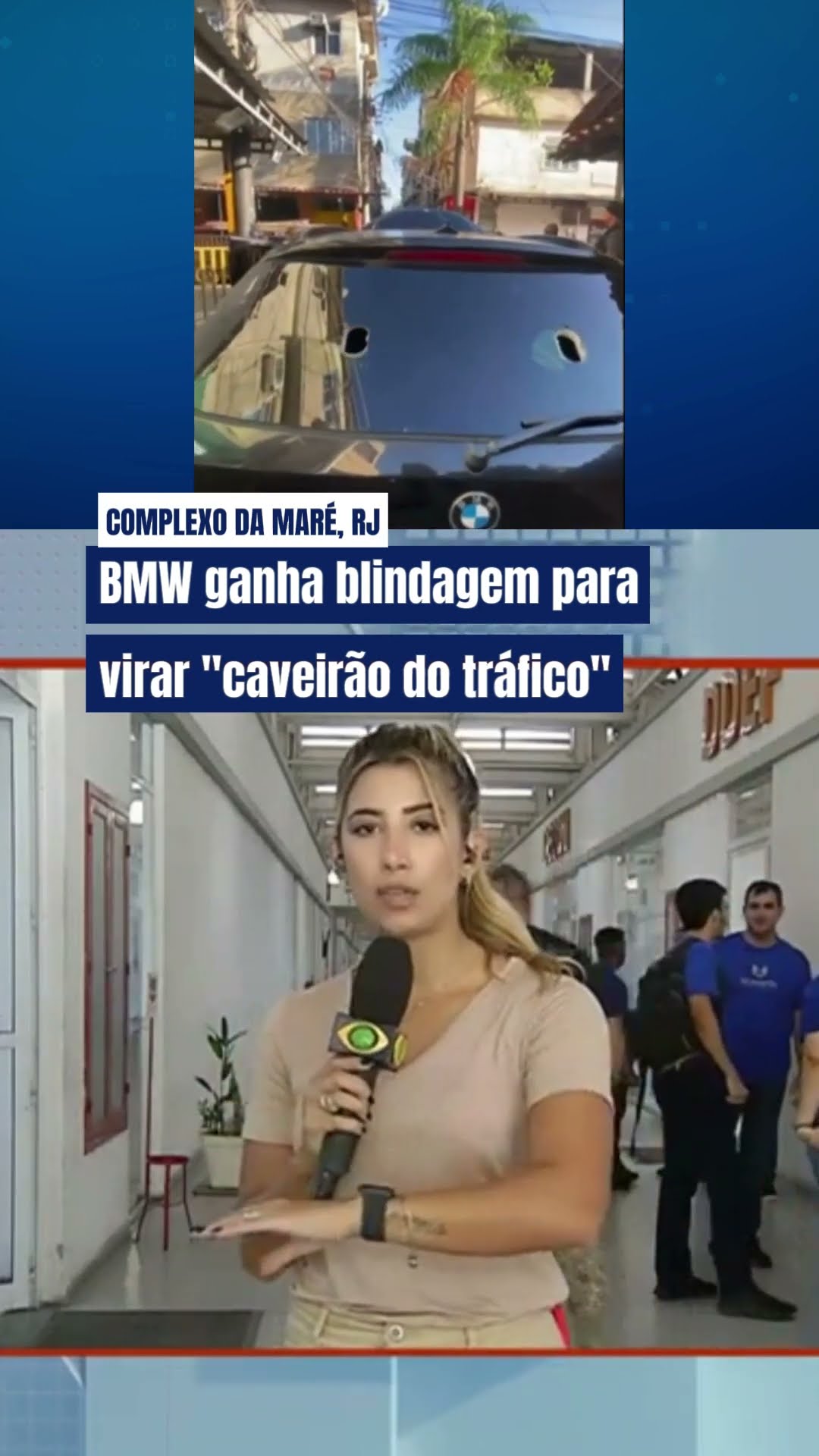 BMW ganha blindagem para virar “caveirão do tráfico” no Rio de Janeiro #shorts