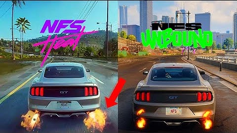 NFS Heat VS NFS Unbound 🔥| Side-by-side comparison | Graphics & Full details.