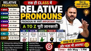 Relative Pronouns in One Shot |All Rules, Tricks &amp; PYQ | SSC CGL/CPO 2026|Christopher Sir|class-1
