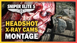 Sniper Elite 5 - 50+ Headshot X-Ray Cam Montage #1 | Compilation (HD)