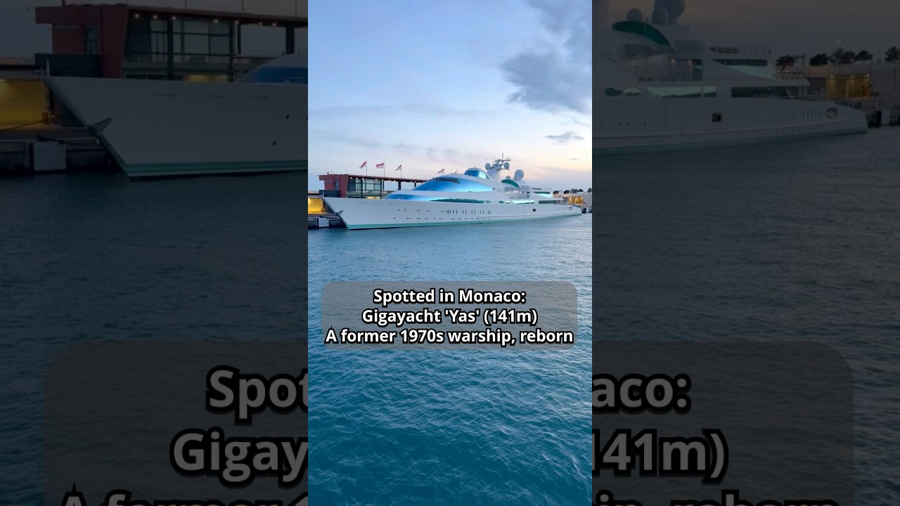 'Yas' gigayacht started life in the 1970s as a Dutch Navy frigate (a warship!)