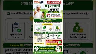 MahaDBT Farmer Update 2026 | FCFS Selection सुरू | Application Status,Waiting List व Fund List तपासा