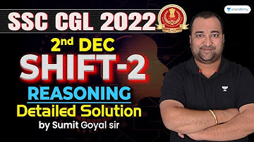 SSC CGL Reasoning Analysis | Platinum Batch I For all SSC/Delhi Police Exams I Sumit Goyal