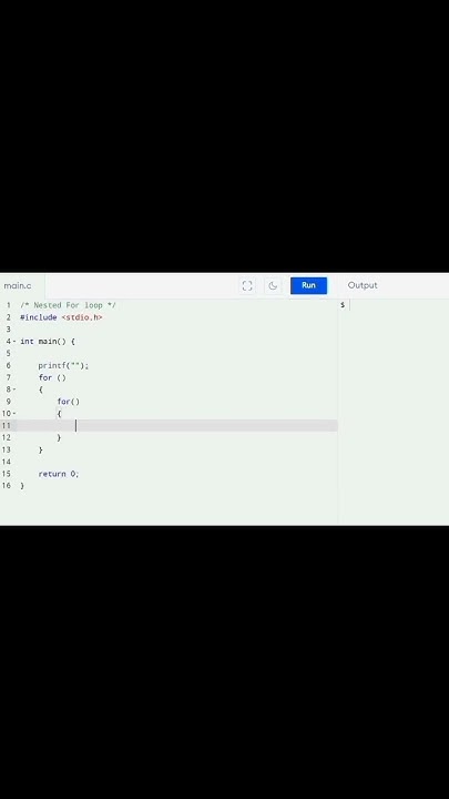 Nested for loop in C Programming | Syntax and Example Program - YouTube