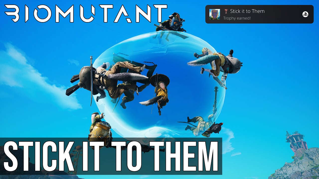 Stick It To Them Trophy / Achievement (Stick 25 Enemies To The Mucus Bubble) - Biomutant