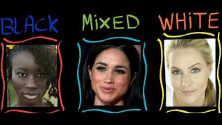 Meghan Markle is NOT black she is (Mixed Race) with more Caucasian / European ancestry.
