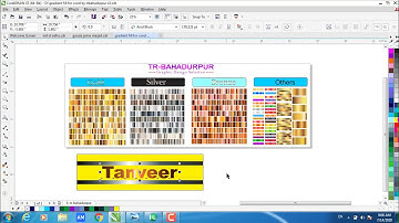 corel draw gradient pack || trbahadurpur