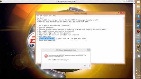 FIFA 15 Language Crash FIX 100% working HD