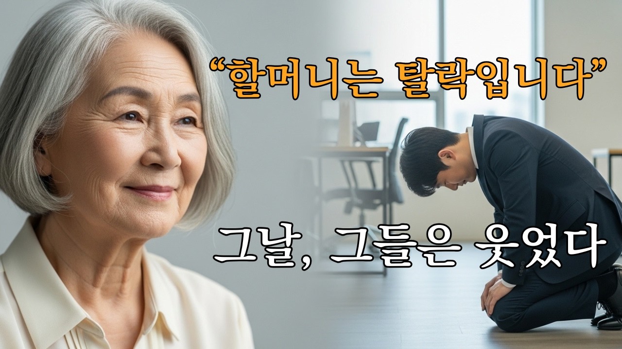 “할머니는 탈락입니다”라던 방송국, 3개월 뒤 전 직원이 고개를 숙였습니다