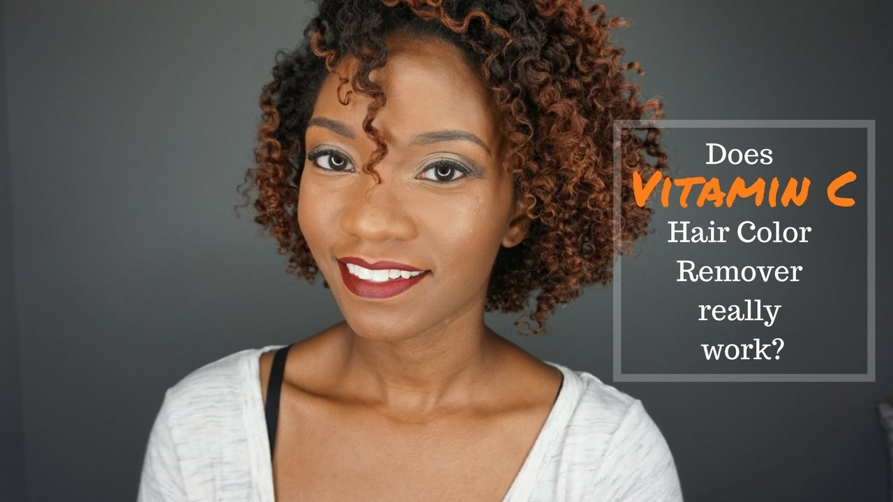 Does Vitamin C remove Hair Color?? YouTube
