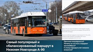 Самый популярный и сбалансированный маршрут в Нижнем Новгороде. Конкурент троллейбусам?