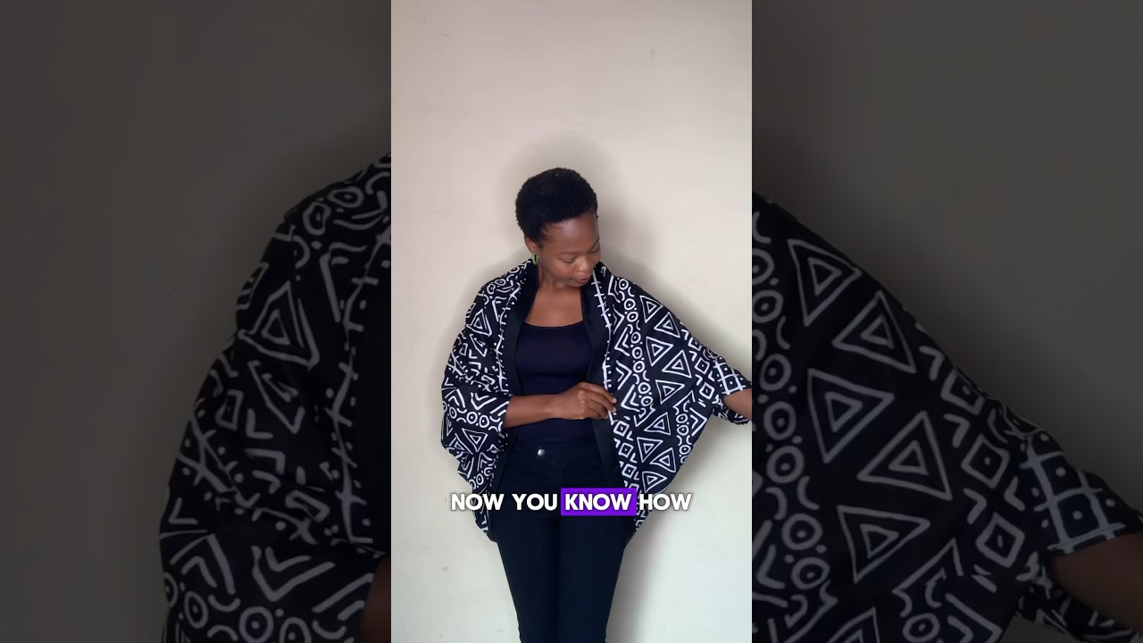 How I made my cocoon jacket in 60 seconds.  