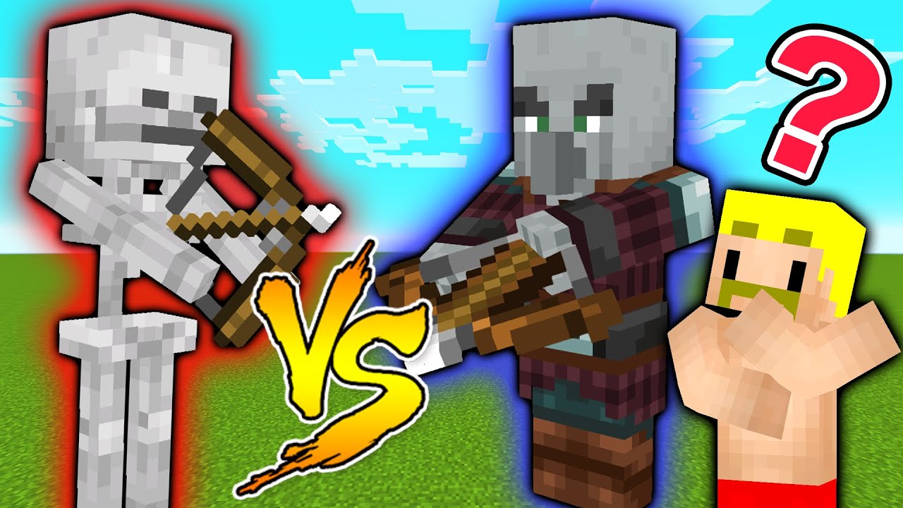 マイクラ 検証 ピリジャーvsスケルトンどっちが強い Shorts Youtube