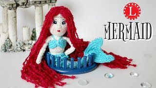 LOOM KNITTING a Little Mermaid Doll Pattern on a Small Round Loom