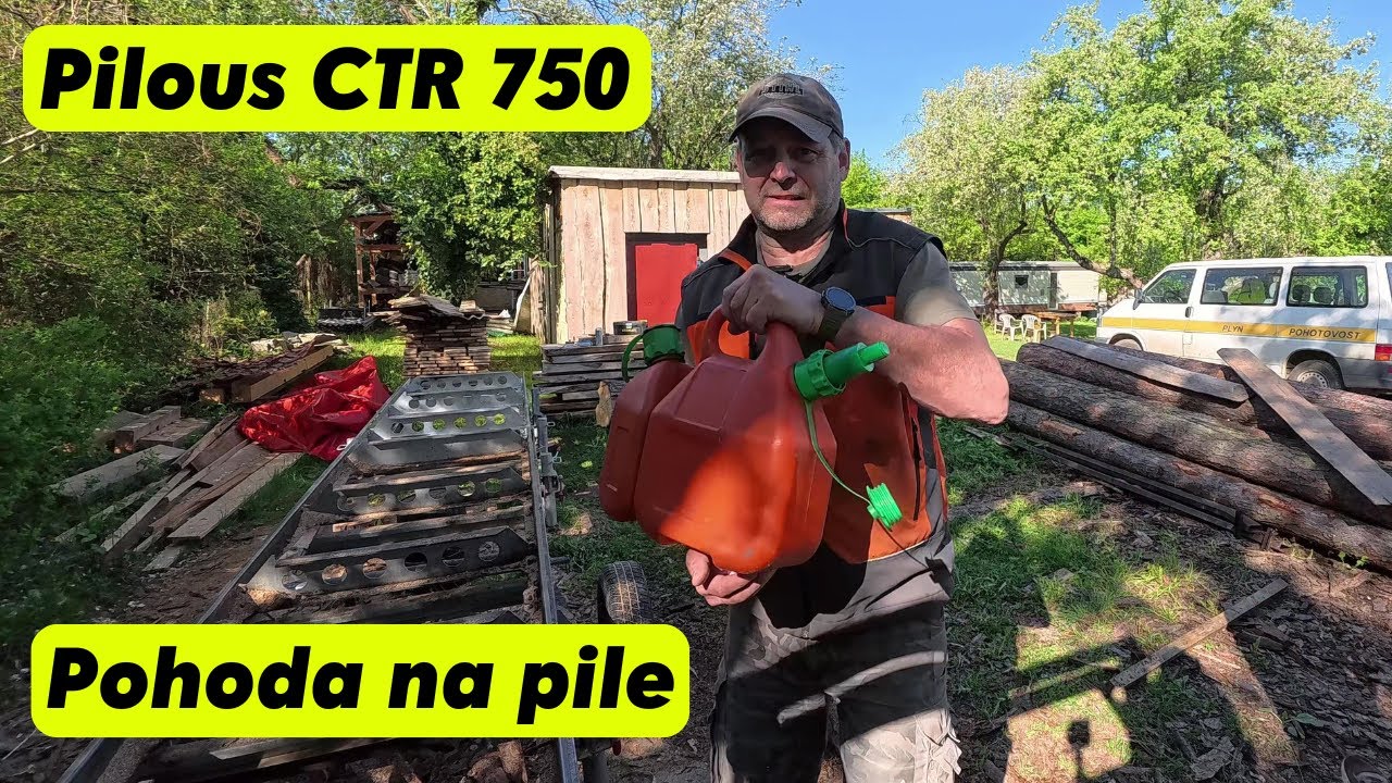 PILOUS CTR 750 GX - Trámy na pergolu a pohoda na pile