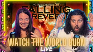 Falling In Reverse - "Watch The World Burn" LIVE! The Popular Monstour (REACTION)