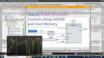 TIA Portal: How to Make Flow Totalizer in LADDER and use it?