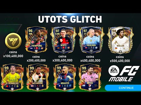 UTOTS GLITCH!! ULTIMATE TEAM OF THE SEASON FC MOBILE 24 | UTOTS EVENT FC MOBILE!