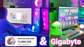 12M Subscribers 😍🎉 Gigabyte unboxing / special unboxing for 12M sub✨ Tonni art & craft