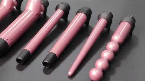 OEM Interchangeable 6 in 1 Curling Iron Ceramic Barrel Hair Curling Wand Set
