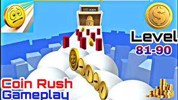 Coin Rush 🪙💰 gameplay walkthrough level 81-90 | New Satisfying game #gameplay #new #android #games