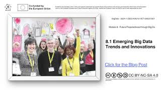 Big Data M8.1 : Emerging Big Data Trends and Innovation