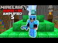 I Made a FULL POWERED Beacon! (Minecraft Hardcore Amplified #5)