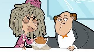 mr bean dog walker restaurant date chaos mr bean