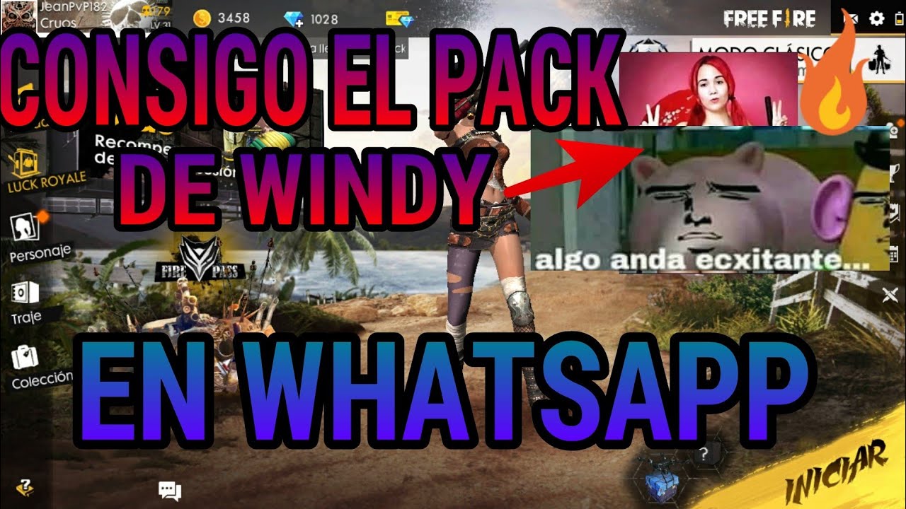 Consigo El Pack De La Windy Jugando Free Fire Xdxd Lol Youtube