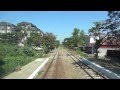 ミャンマー国鉄 キハ181　ヤンゴン環状線反時計回り前面展望（Yangon→Danyingon）