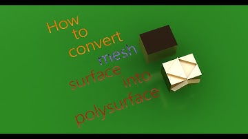 how to convert mesh surface into polysurface in matrix 9